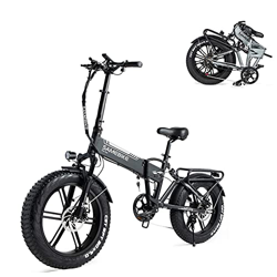 SAMEBIKE XWXL09 Fat Tire Bicicletta elettrica 500W Bicicletta elettrica Mountain Beach Snow Ebike 20 Pollici per Adulti (Nero) características