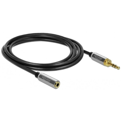 85781 cavo audio 2 m 3.5mm Nero, Grigio, Cavo di prolunga en oferta