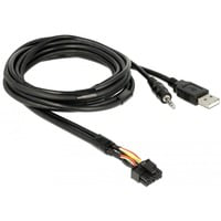 85718 cavo USB 1,5 m USB Type-A + 3.5 mm 4 pin Nero precio