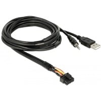 85718 cavo USB 1,5 m USB Type-A + 3.5 mm 4 pin Nero