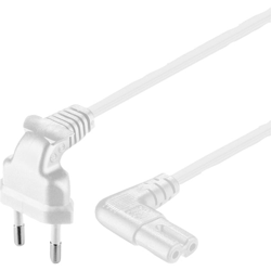 CEE 7/16 / IEC 60320 C7, 3 m Bianco CEE7/16 Accoppiatore C7, Cavo precio