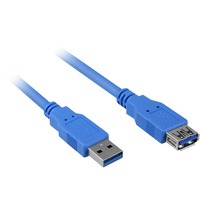 USB 3.0 M>F cavo USB 3 m Blu, Cavo di prolunga