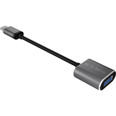 IB-CB010-C cavo USB USB 3.2 Gen 1 (3.1 Gen 1) USB C USB A Antracite, Adattatore