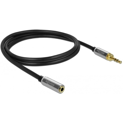 85780 cavo audio 1 m 3.5mm Nero, Grigio, Cavo di prolunga