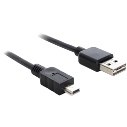 1m USB 2.0 A - mini USB m/m cavo USB USB A Mini-USB A Nero precio