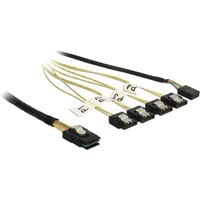 1m, Mini SAS SFF-8087/4xSATA 7p Nero, Argento, Giallo, Adattatore características