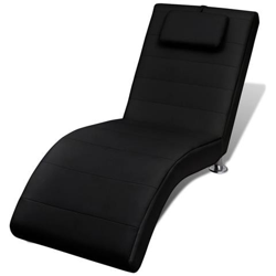 Chaise Longue Nera 2 Piedini Con Poggiatesta características