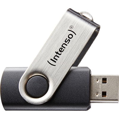 Basic Line unità flash USB 64 GB USB tipo A 2.0 Nero, Argento, Chiavetta USB