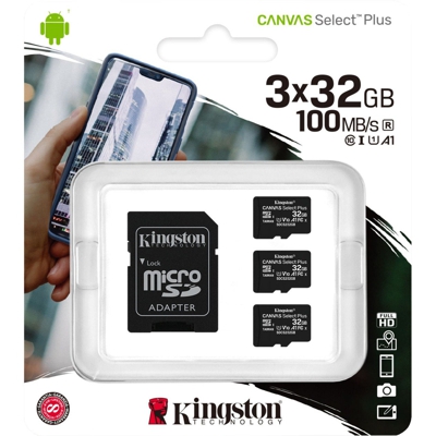 Canvas Select Plus memoria flash 32 GB MicroSDHC UHS-I Classe 10, Scheda di memoria