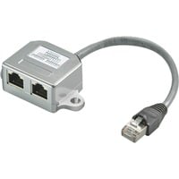 CAT T-Adapter 2x ISDN cavo di rete Argento 0,15 m, Adattatore precio