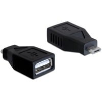 65296 adattatore per inversione del genere dei cavi USB 2.0-A USB Micro-B Nero en oferta