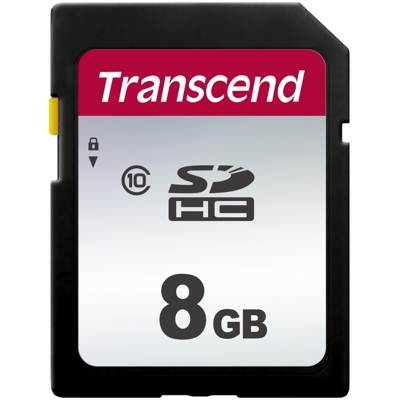 300S memoria flash 8 GB SDHC NAND Classe 10, Scheda di memoria