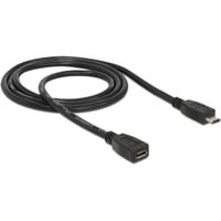 83248 cavo USB 1 m USB 2.0 Micro-USB B Nero, Cavo di prolunga en oferta