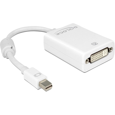 Adapter mini Displayport / DVI FM 0,18 m mini Displayport 20-pin M DVI 24+5 pin FM Bianco, Adattatore