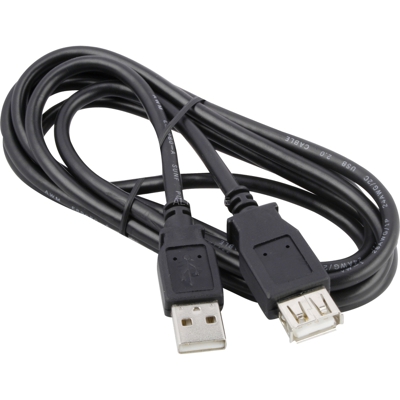 USB Ext AA 180 HiSpeed Black 1.8m cavo USB 1,8 m USB A Nero, Cavo di prolunga