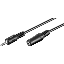 3.5 mm, 2 m cavo audio 3.5mm Nero, Cavo di prolunga en oferta