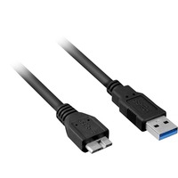 3m, USB3.0-A/USB3.0-Micro B cavo USB USB 3.2 Gen 1 (3.1 Gen 1) USB A Micro-USB B Nero