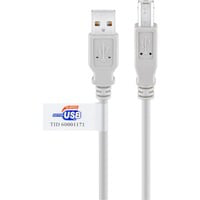 USB AB 500 HiSpeedCert 2.0 5m cavo USB USB A USB B Grigio precio