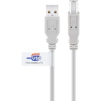 USB AB 500 HiSpeedCert 2.0 5m cavo USB USB A USB B Grigio