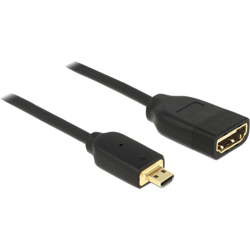 0.2m, HDMI-A/HDMI Micro-D cavo HDMI 0,2 m HDMI tipo D (Micro) HDMI tipo A (Standard) Nero, Adattatore precio