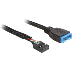 83776 cavo USB 0,45 m USB 3.0 USB 2.0 Nero, Adattatore precio