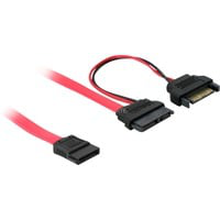 SATA cable, 0.5m cavo SATA 0,5 m Rosso, Adattatore precio