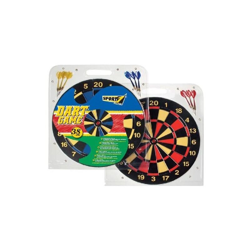 Bersaglio Sport 38cm + 6 Freccette Punta Metallo Bivalva Dart Game Gioco Punti características