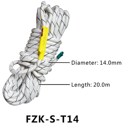 Corda di sicurezza Cordino per arrampicata all'aperto Diametro 14 mm Cordino di sicurezza ad alta resistenza per escursioni in campeggio,20 m