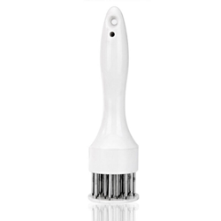 Tenderizer per carne con 22 aghi affilati in acciaio inossidabile Utensile da cucina per carne tenera per intenerire Sapore Bistecca marinata en oferta