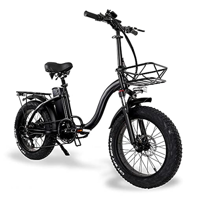 Bici Elettrica Pieghevole Donna, Motore 48V 750W con Batteria Al Litio 15Ah, M8-Display 3 Modalità Pieghevole E-Bike, Adatto a Donne, Persone Di Mezza