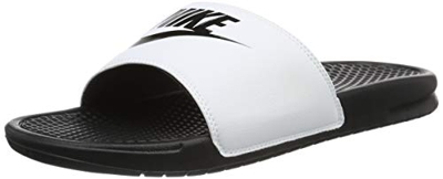 Nike Benassi Just Do It, Ciabatte Uomo, White/Black 100, 41 EU