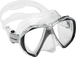 Cressi Liberty Duo, Maschera Subacquea Unisex Adulto, Trasparente/Silver, Unica precio