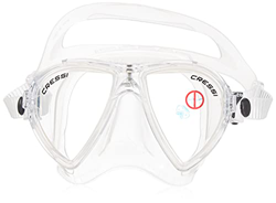 Cressi Ocean Maschera Subacquea a Vetri Separati, Unisex – Adulto, Transparente características