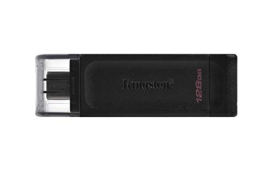 DataTraveler 70 unità flash USB 128 GB USB tipo-C 3.2 Gen 1 (3.1 Gen 1) Nero, Chiavetta USB