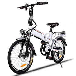 Speedrid Bici elettrica pieghevole, 20'' pieghevole bicicletta elettrica, 500W/250W bici elettriche 48V/10Ah 36V/8Ah batteria, Ebike con freni a disco características