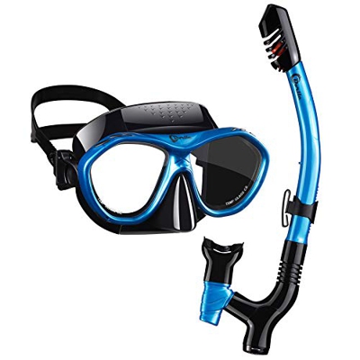 Dorlle Snorkel Dry Snorkel Set Maschera da Snorkeling, Premium Adult Snorkel Diving Set con Occhiali da Sub e Maschera da Sub Anti-Perdita antiappanna