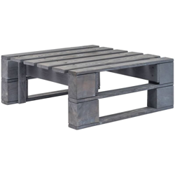 Ottomana da Giardino con Pallet in Legno Grigio - Grigio - Vidaxl en oferta