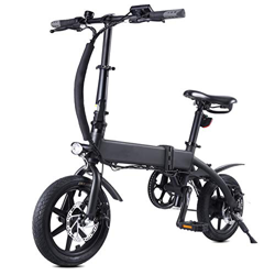 Festnight Bici elettrica per pendolarismo con servoassistenza elettrica da 250 W a 14 Pollici con Batteria da 10AH Gamma 50-55 km en oferta