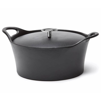 Pentola in Ghisa Smaltata 1,6 L 20 cm Nera - Nero - Cuisinox