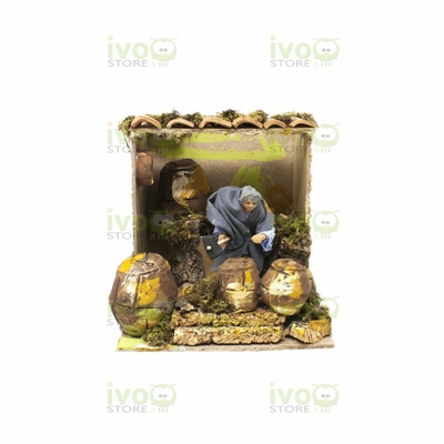 Pastore per Presepe in Movimento 17 cm x 17 cm Il Bottaio 40080