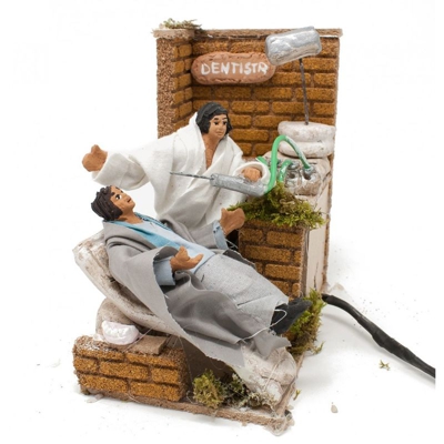 Pastore per Presepe in Movimento 14 cm x 9 cm Il Dentista 46506