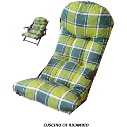 Cuscino confort di ricambio super imbottiti lusso VERDE QUADRI precio