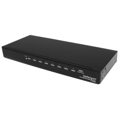 Sdoppiatore video HDMI a elevata velocità a 8 porte con audio - Montabile a rack