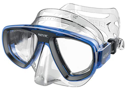 Seac Extreme 50, Maschera da Subacquea e Pesca in Apnea con Lenti Ottiche Opzionali Unisex Adulto, Trasparente/Blu, Taglia Unica características