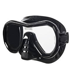 SEAC Giglio, Maschera Snorkeling e Immersione Subacquea Adulto Monolente, Taglia Regolare, Nero precio