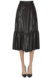 Eco-leather midi skirt precio