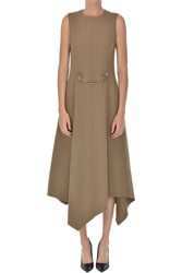 Asymmetric wool dress características