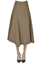 Wool midi skirt en oferta