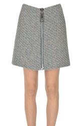 Melange bouclè mini skirt en oferta