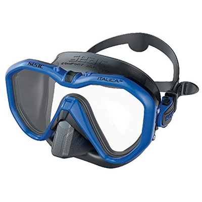 SEAC Italica Maschera Sub per Immersione Subacquea Professionale, Ricreativa e Snorkeling